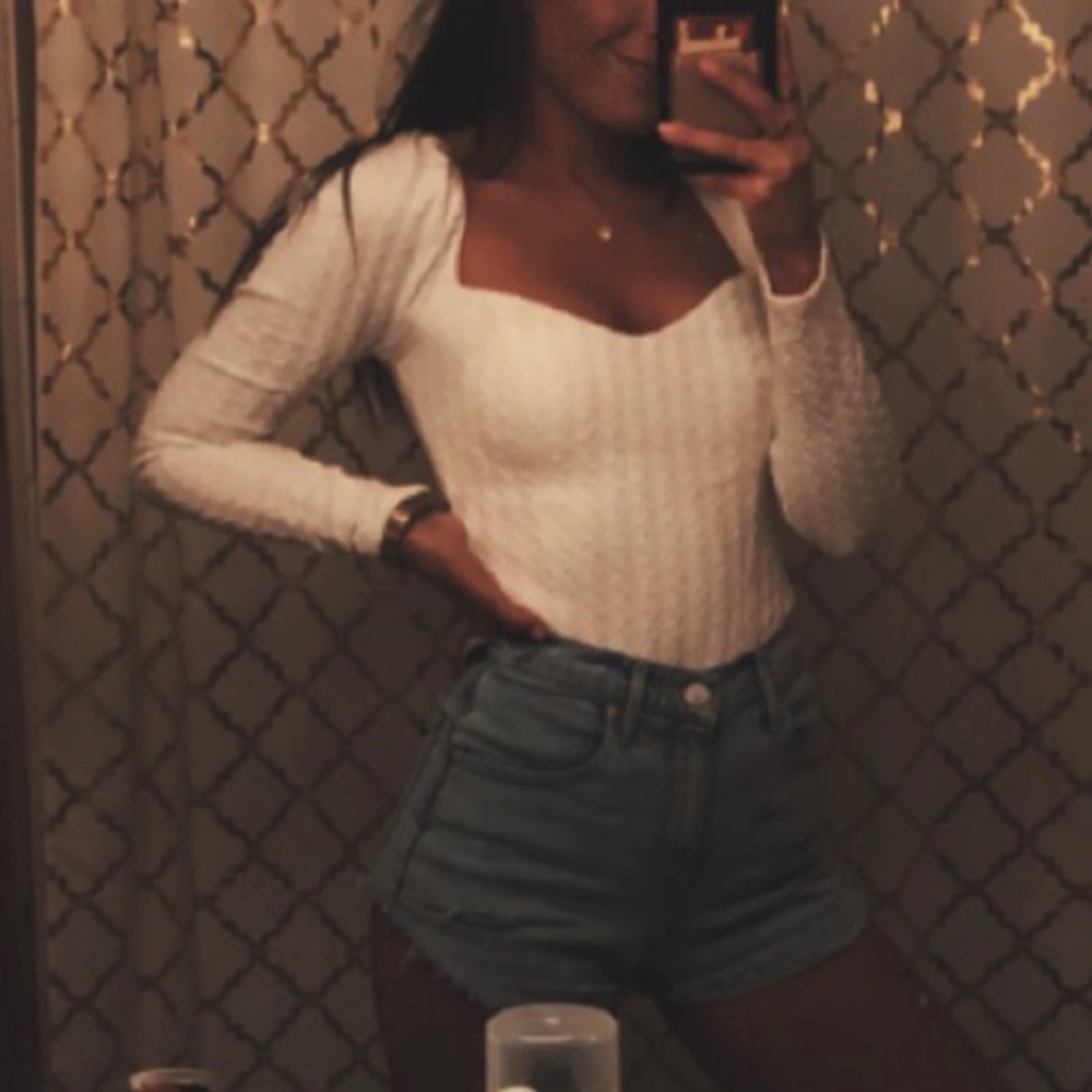 White Free People top, worn once!